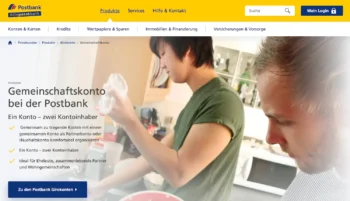 Postbank Gemeinschaftskonto Startseite